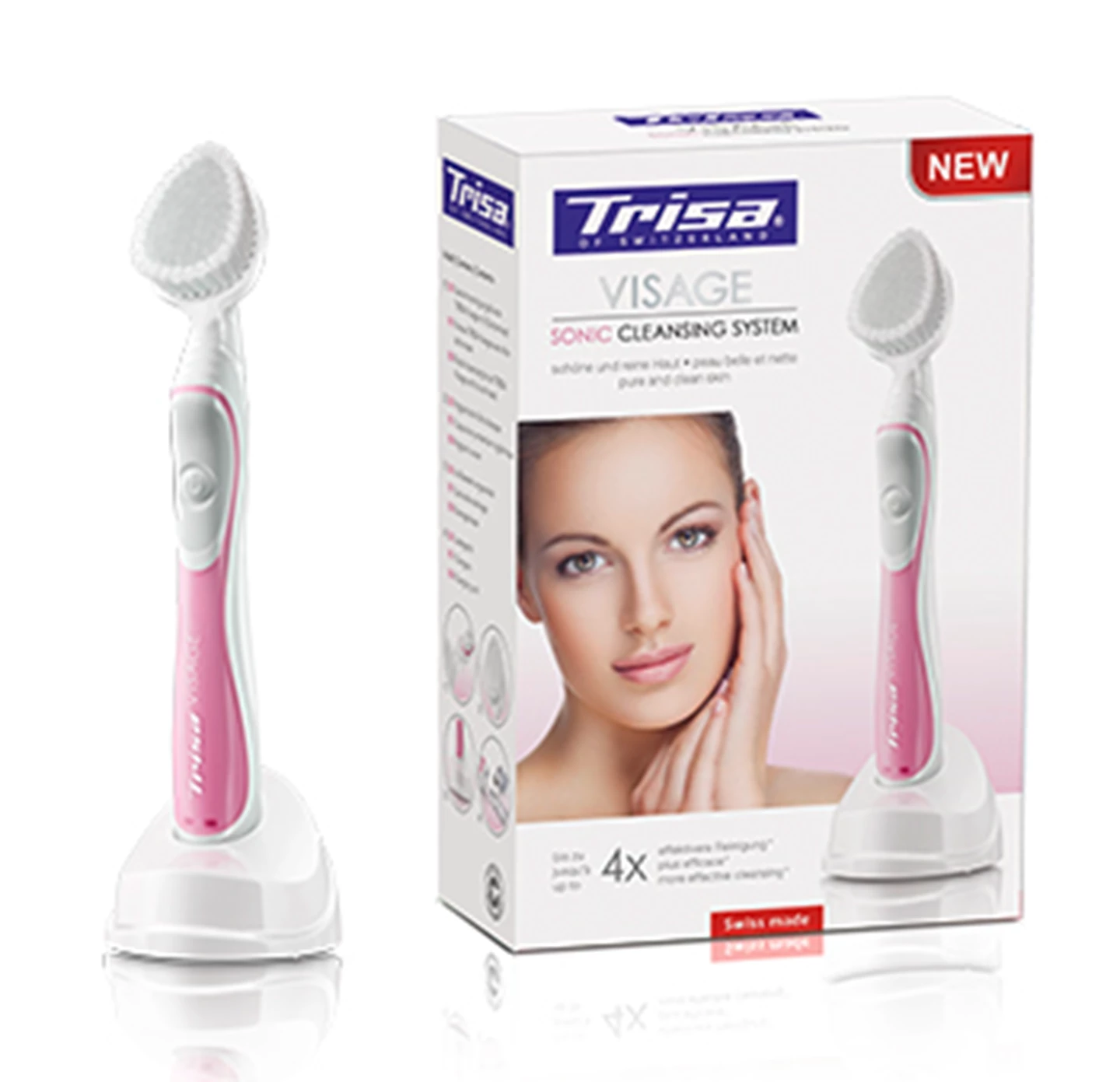 Gesichtsbürste Trisa Visage Sonic rosa