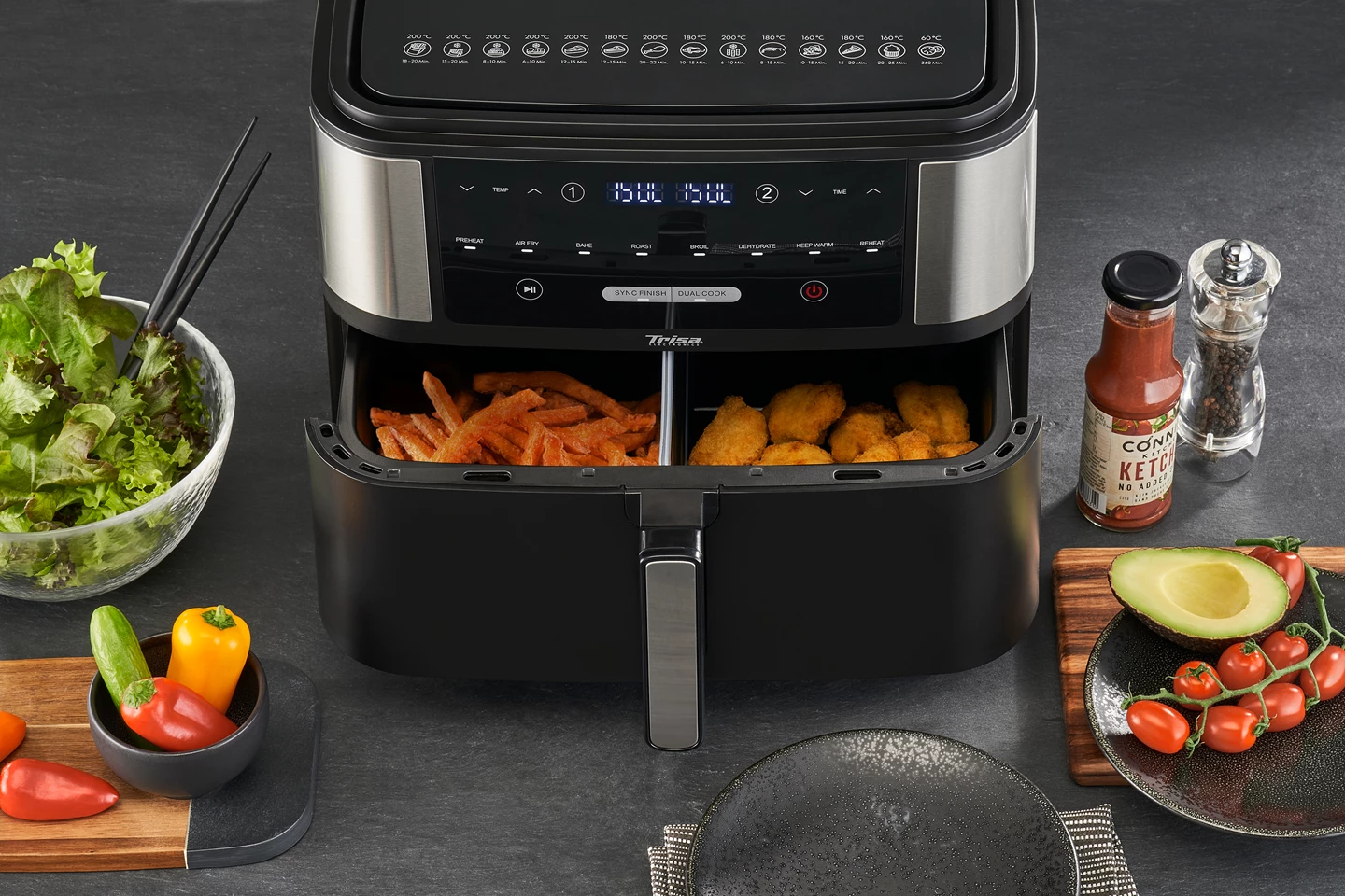Heissluftfritteuse Crunchy Fry Pro 10L