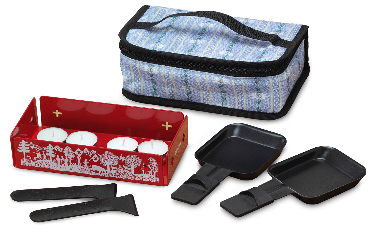 Kerzen-Raclette mit Tasche Explore the Alps
