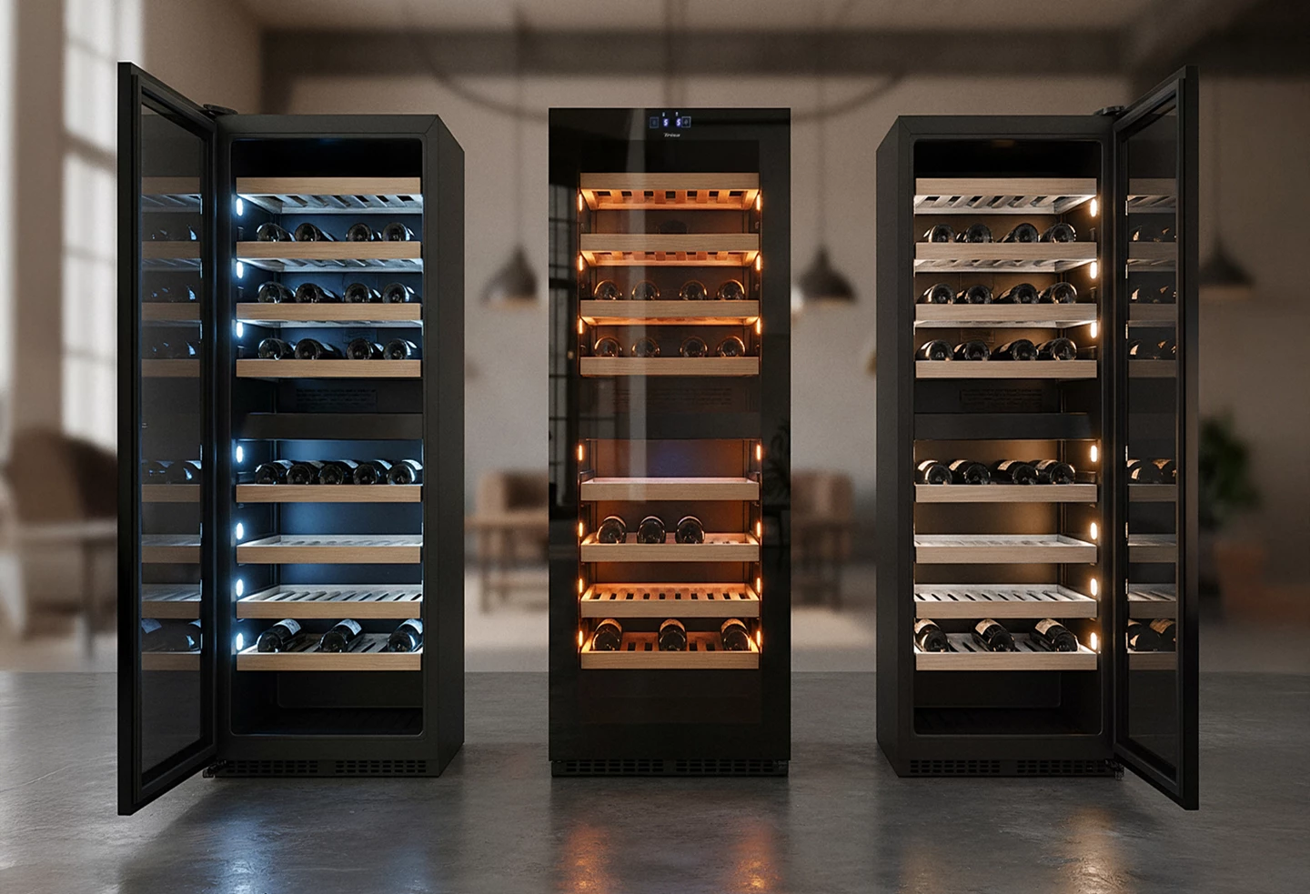 Wine climate cabinet 191 L with dual zone