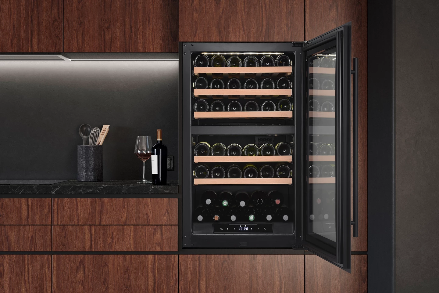 Einbau-Weinkühlschrank 100 L, Dual Zone