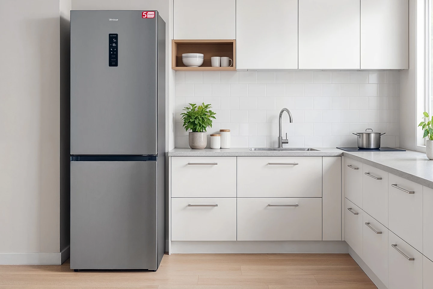 Combi Fridge 323 L, Inox