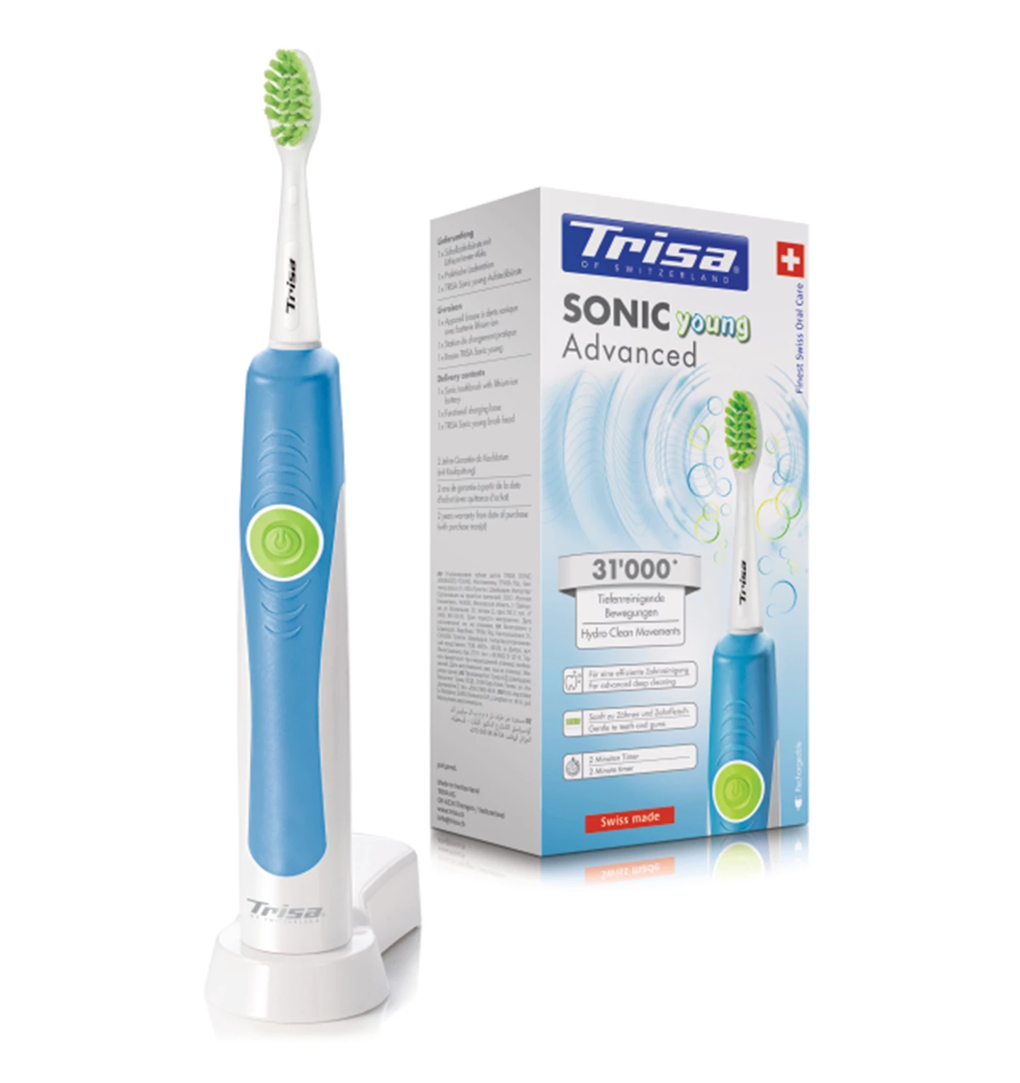 Schallzahnbürste Sonic Advanced Young blau