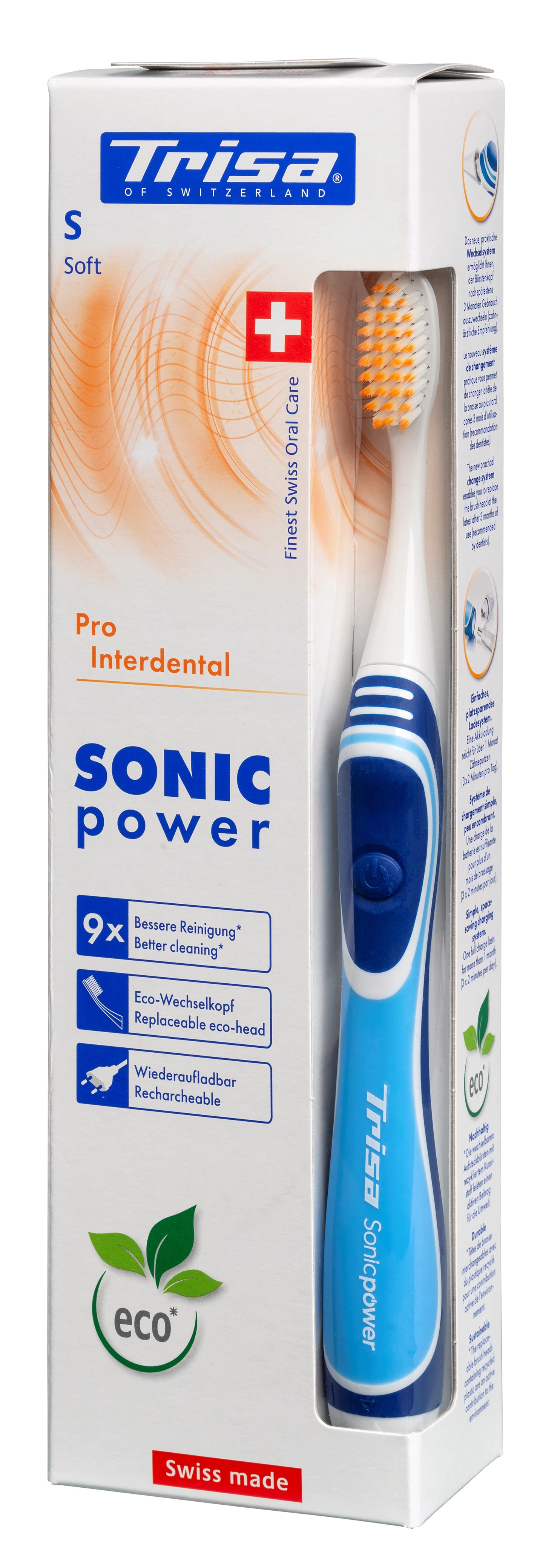 SonicPower Akku Pro Interdental Soft blau