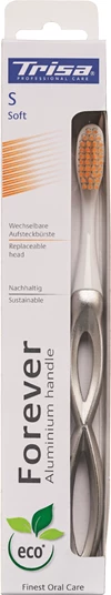 Zahnbürste Forever soft silber