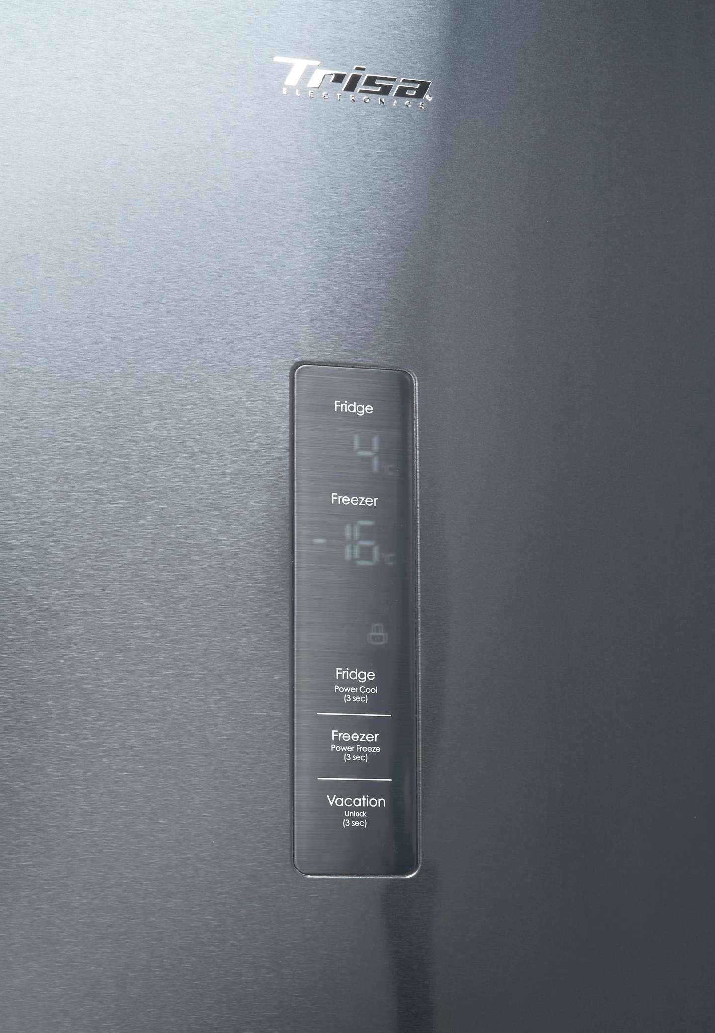 Kombi Kühlschrank 378 L, Edelstahl