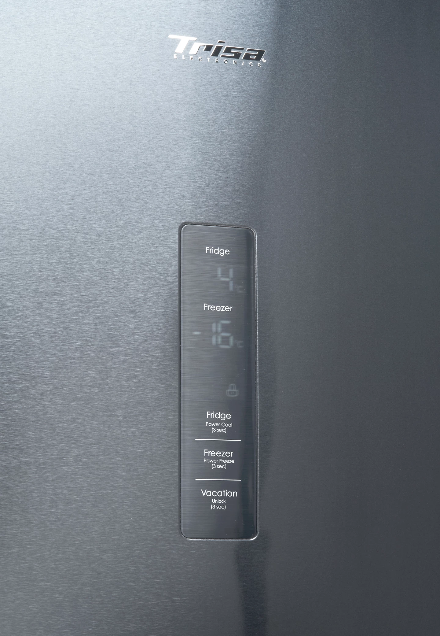 Kombi Kühlschrank 378 L, Edelstahl