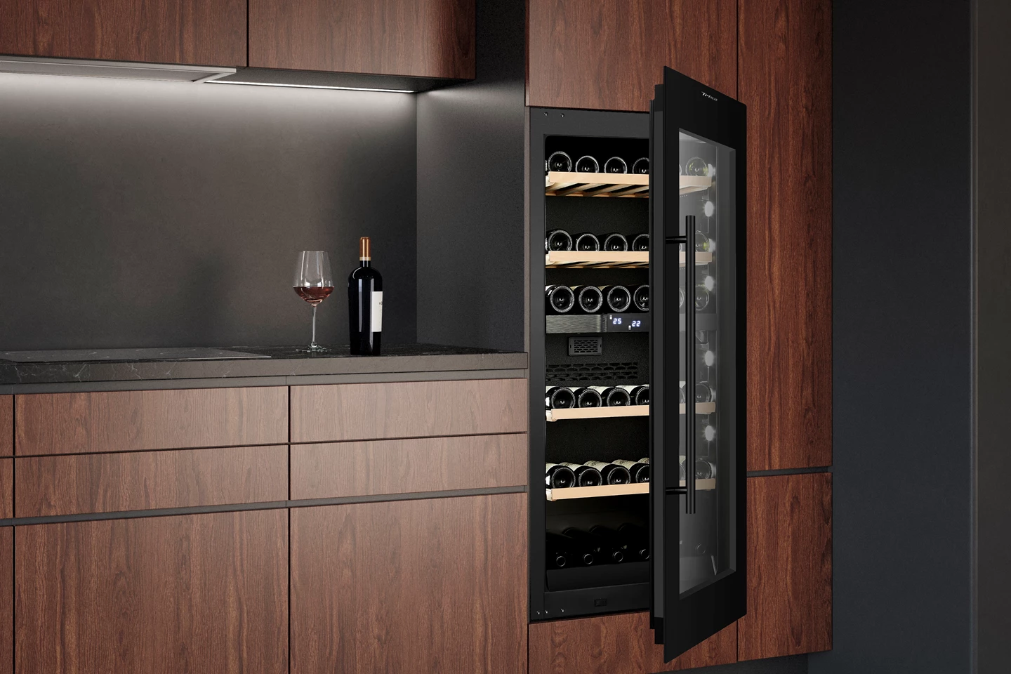 Built-in wine cabinet 149 L with dual zone