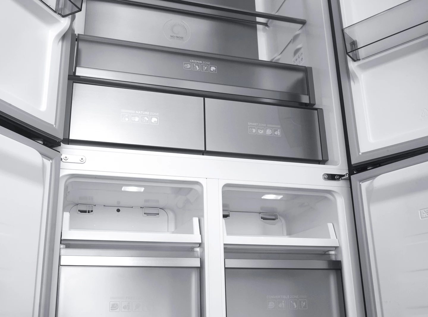 Food Center encastrable 505 L, Inox