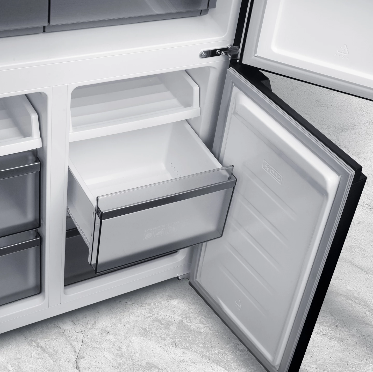 Food Center encastrable 505 L, Inox