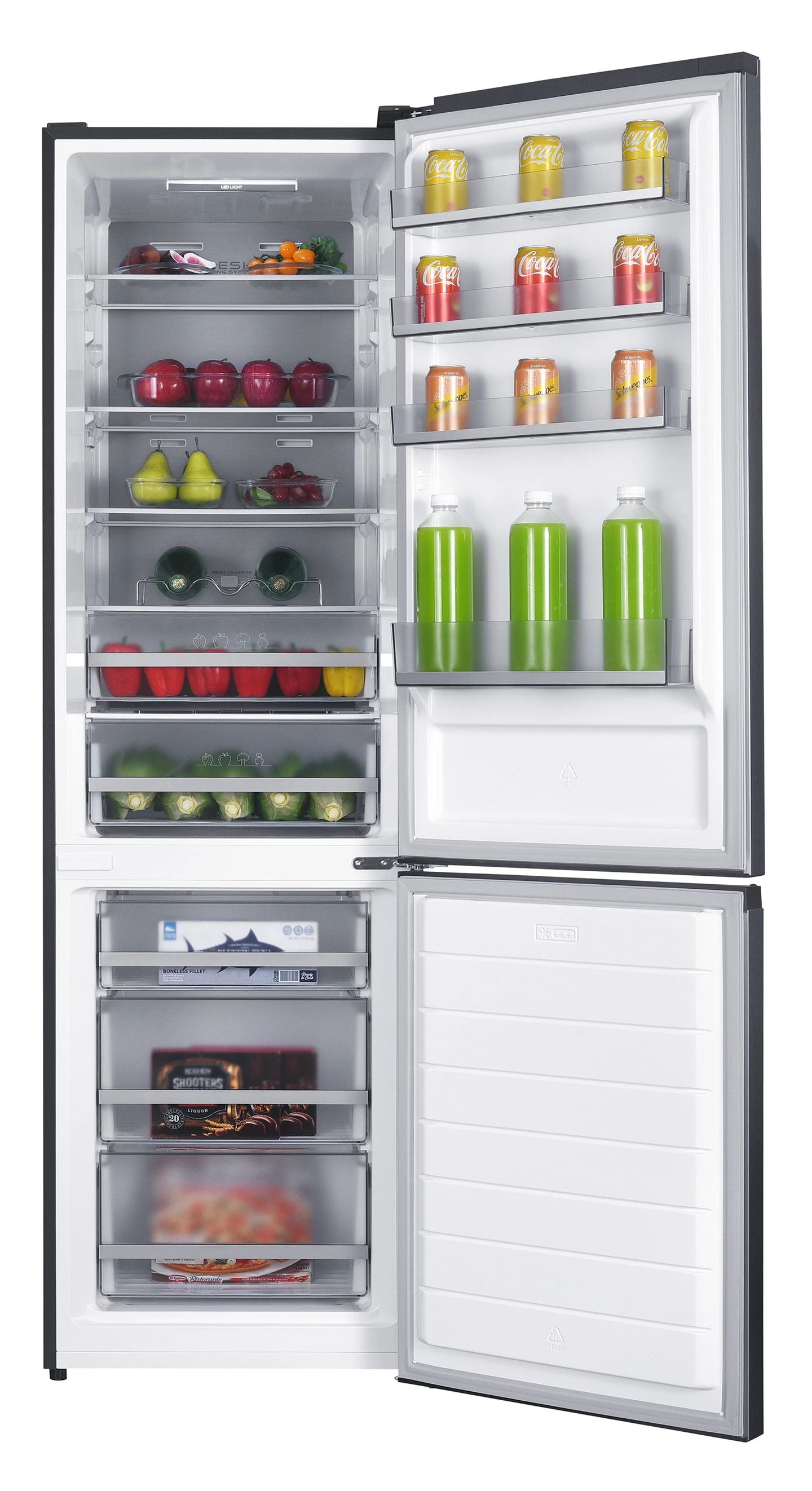 Combi Fridge 377 L, Inox