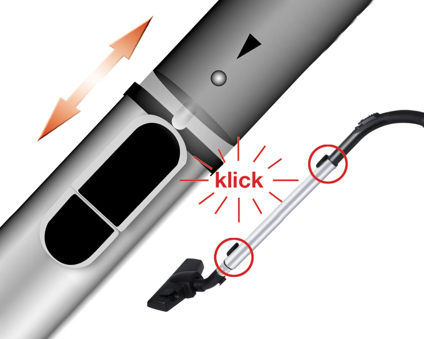 Staubsauger Classic Clean T6683 rot