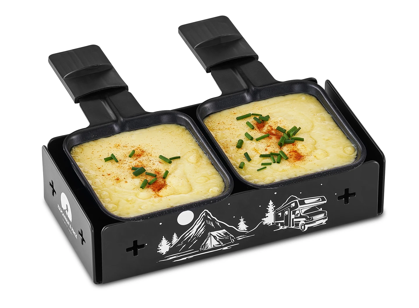 Kerzen-Raclette mit Tasche Explorer's Pack