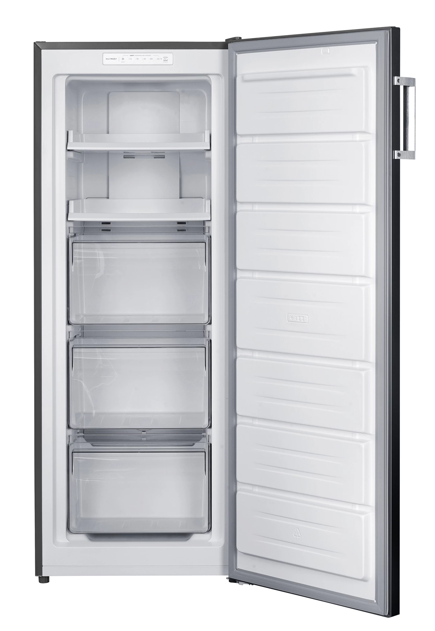 Congelatore verticale 161 L, Inox