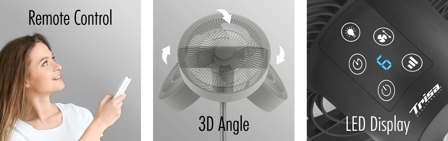 Ventilateur sur pied avec lumière Ambiance