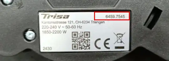 Beispiel Typenschild