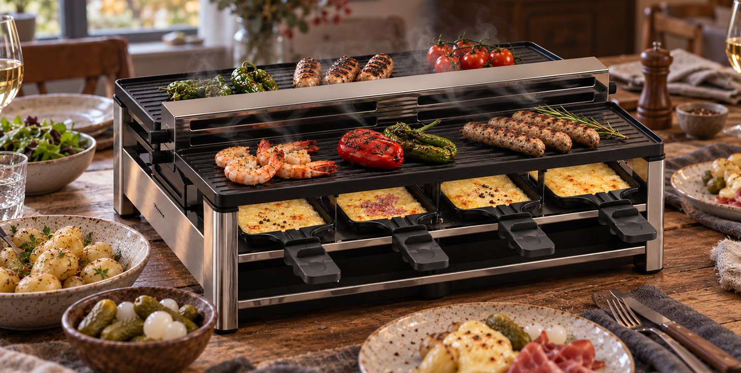 Trisa Electronics Haushaltsgeräte Raclette Racletteofen Raclette-Saison Genuss