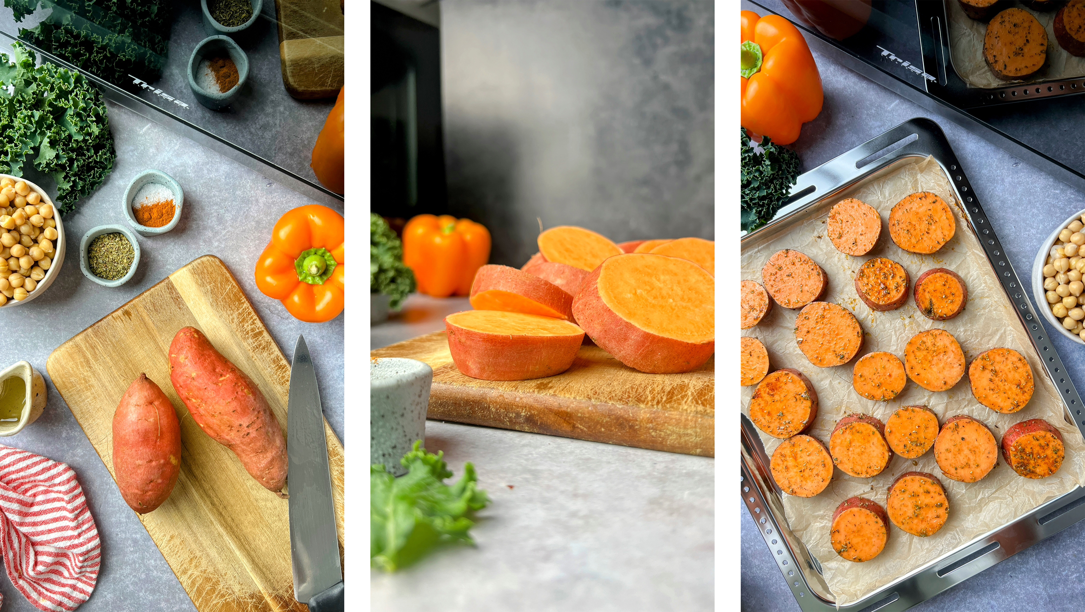 Süsskartoffeln zubereiten